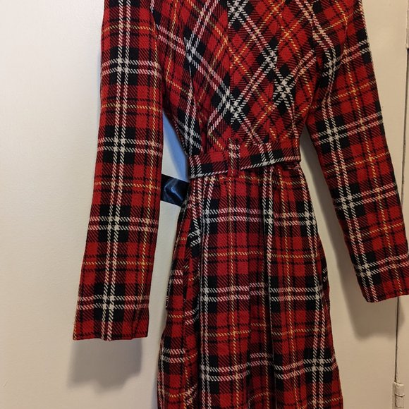 Forever 21, Better B Red Plaid Trench Dress! - Picture 2 of 5